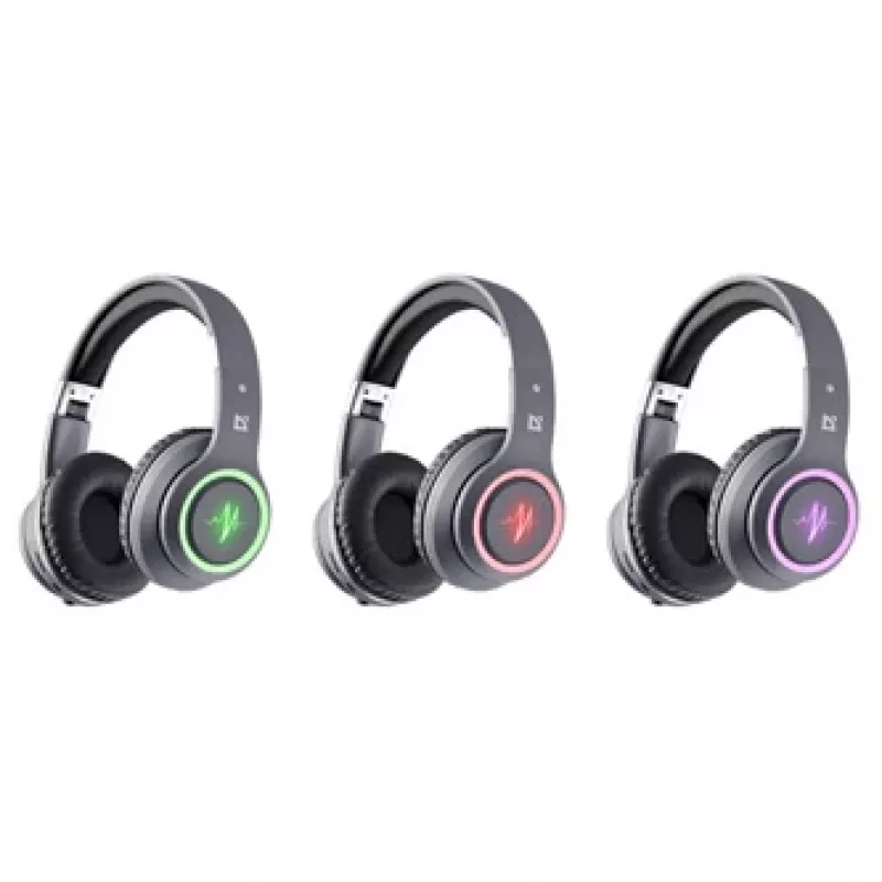 Headset DEFENDER FREEMOTION B571 LED sem fios binaural, drivers 4 cm, bateria 6–8 h, construção fechada, 20–20000 Hz
