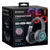 Headset DEFENDER FREEMOTION B571 LED sem fios binaural, drivers 4 cm, bateria 6–8 h, construção fechada, 20–20000 Hz