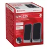 Altifalantes DEFENDER SPK-225 com fios 2.0, 4 W RMS, USB/DC 5 V, 3,5 mm, preto