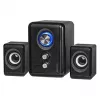 Altifalantes DEFENDER V11 11 W com fios 2.1 altifalantes satélite de secretária, USB 5 V, preto