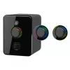 Defender V12 65212 colunas para computador 2.1, 11 W, subwoofer de 5 W, alimentadas por USB, retroiluminação LED, pretas, 115 x 130 x 223 mm