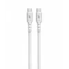 Cabo USB C - USB C 1m. silicone Branco