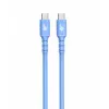 Cabo USB C - USB C 1m. silicone Azul