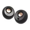 Colunas de secretária CREATIVE Pebble V3 Minimalistas 2.0 USB-C com áudio USB, Clear Dialog Enhancement, Bluetooth 5.0, 8W RMS com 16W de potência de pico