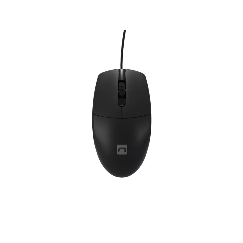 Rato de escritório com fios NATEC Ruff Plus USB Type-A, destro, 1200 DPI, 3 botões, preto