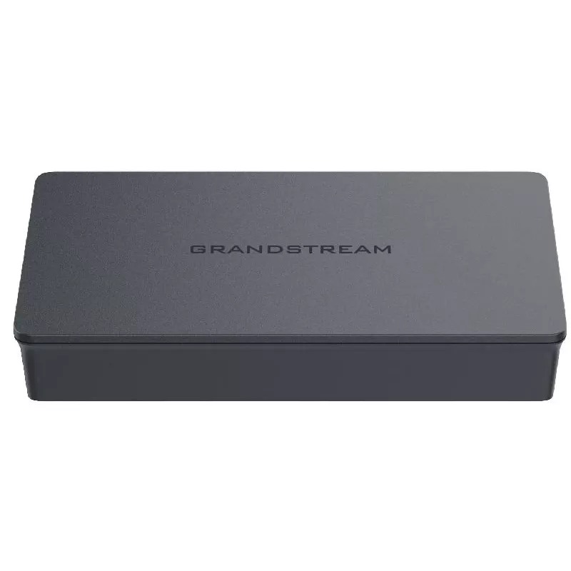 Grandstream GWN7700 switch não gerido Layer 2 5 portas Gigabit capacidade de comutação 10Gbps 802.1p QoS preto para secretária/parede 5VDC