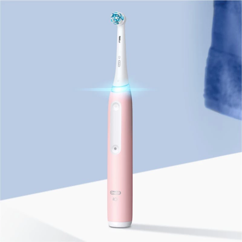 Escova de dentes elétrica Oral-B iO3 Série recarregável para adultos número de cabeças incluídas 1 rosa blush número de modos de escovagem 3