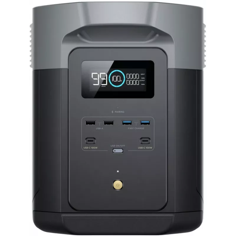 EcoFlow DELTA 2 Max estação de energia portátil fosfato de ferro-lítio (LiFePO4) 2400 W 23 kg