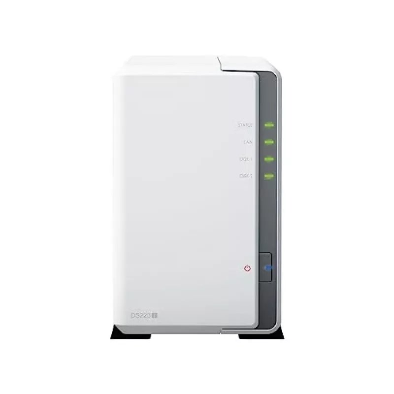 Synology DiskStation DS223J NAS/servidor de armazenamento desktop Realtek RTD1619B 1 GB DDR4 DiskStation Manager branco