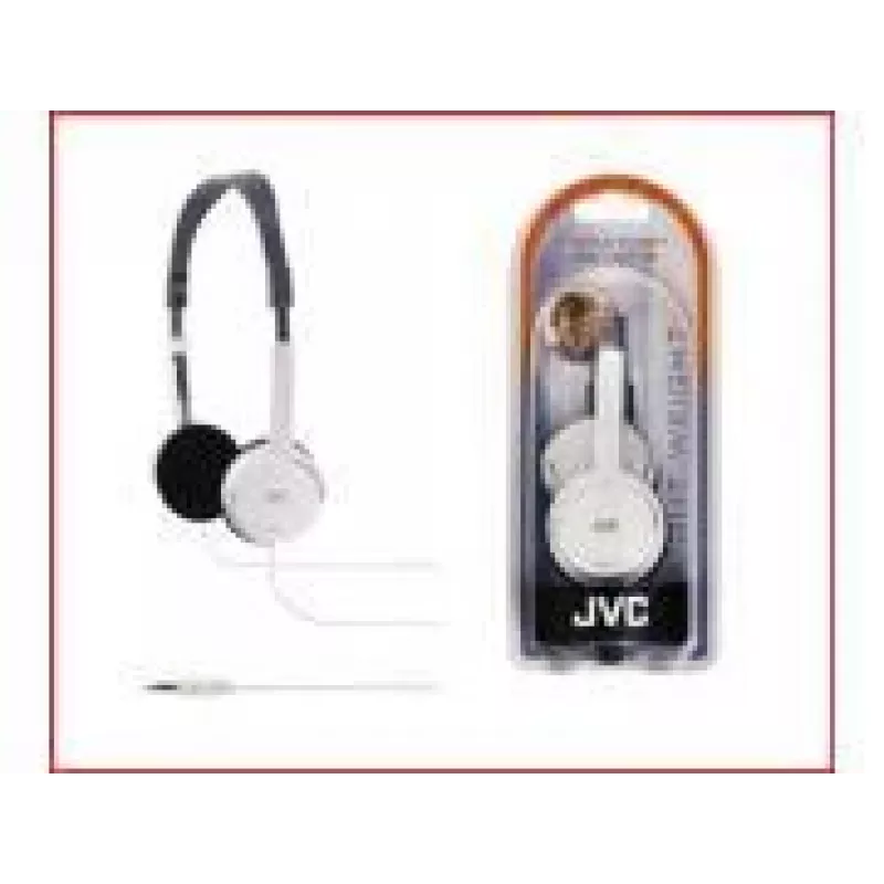 Auscultadores JVC HA-L50W leves (branco) com fios música