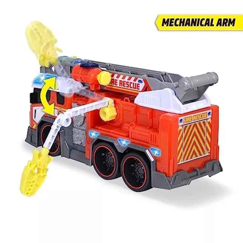Carro de brincar bombeiros Dickie modelo 203307000 — a pilhas, a partir dos 3 anos, cores: preto/azul/vermelho/branco/amarelo