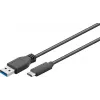 Wentronic Goobay Cabo USB 3.0 SuperSpeed > USB-C™, preto, 2 m - ficha USB 3.0 (tipo A) > ficha USB-C (71221)