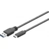 Cabo USB 3.0 SuperSpeed Wentronic Goobay > USB-C™, 3 m - ficha USB 3.0 (Type-A) > ficha USB-C (73141)