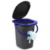 GreenBlue GB320BB sanita portátil de campismo em balde, 19 l, preto/azul-marinho