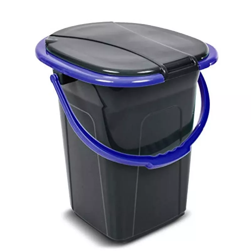 GreenBlue GB320BB sanita portátil de campismo em balde, 19 l, preto/azul-marinho