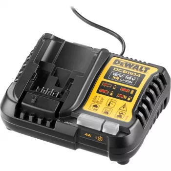 Carregador DeWalt DCB1104-QW para baterias de iões de lítio de 10,8 V e 14,4 V, design compacto