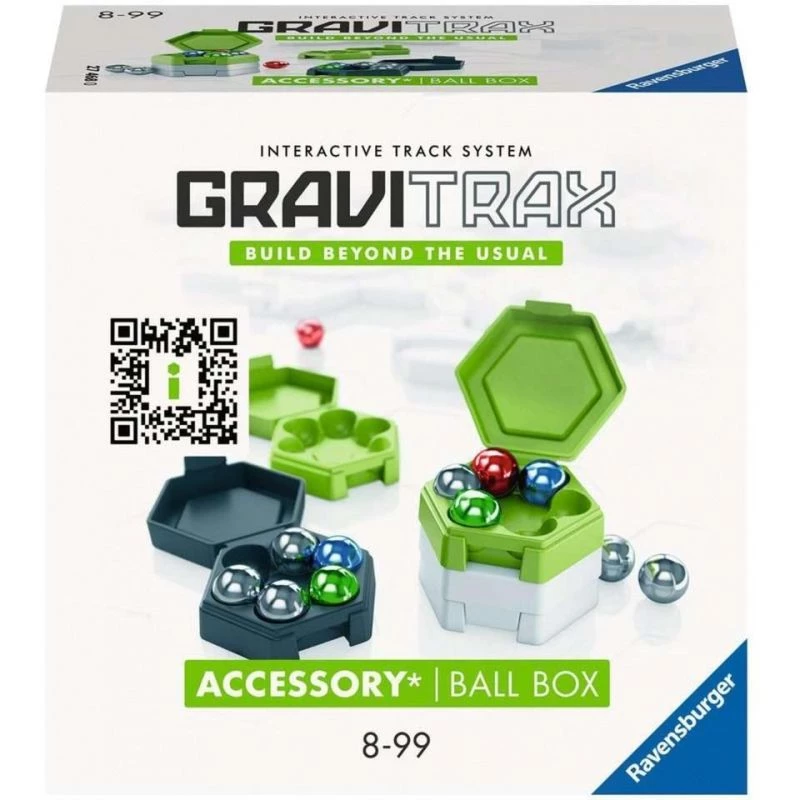 Brinquedo acessório Ravensburger GraviTrax caixa de bolas multicolor