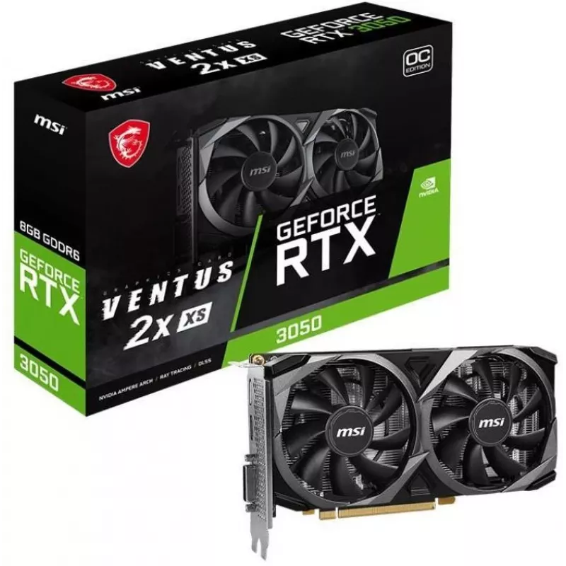 Placa gráfica MSI VENTUS GEFORCE RTX 3050 2X XS 8G OC NVIDIA 8 GB GDDR6