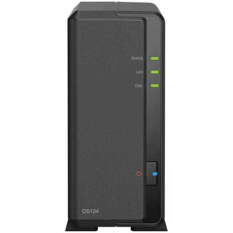 Synology DiskStation DS124 NAS/servidor de armazenamento desktop Ethernet LAN preto RTD1619B