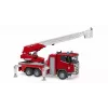 Veículo de bombeiros BRUDER Scania Super 560R vermelho branco plástico 3+