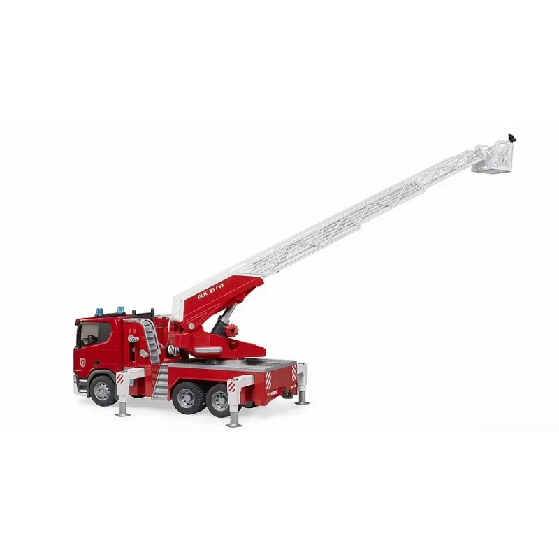 Veículo de bombeiros BRUDER Scania Super 560R vermelho branco plástico 3+