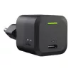 Carregador para dispositivos móveis Green Cell CHARGC06, USB-C 33W, Quick Charge 3.0, entrada AC 100–240V, preto