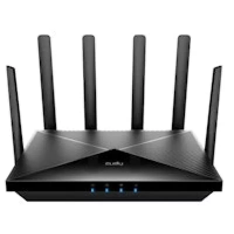 Router WiFi de mesa Cudy P5 — Dualband Wi‑Fi 6, 5G Sub6, Dual NanoSIM, Gigabit Ethernet, 6 antenas removíveis, 256 MB RAM
