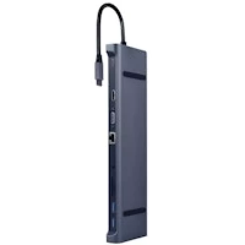 Dock/replicador de portas para portátil Gembird a-CM-COMBO10-01 com fios USB...