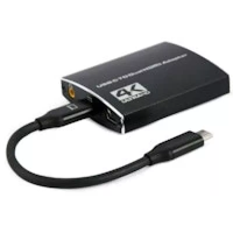 Adaptador USB-C para HDMI duplo Gembird A-CM-HDMIF2-01, 4K 60Hz, preto