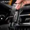 Suporte de telemóvel para automóvel USAMS 4,7-7 polegadas suporte universal para telemóvel no carro suporte por gravidade para smartphone suporte com clipe de ventilação suporte GPS para iPhone Xiaomi Samsung