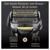 Braun Series 9 Pro+ 9565cc máquina de barbear de rede para uso húmido e seco com aparador Metallic