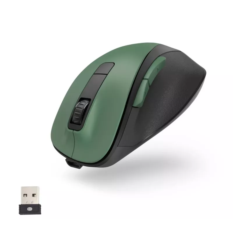 Rato recarregável Hama MW-500 escritório para destros RF sem fios ótico 1600 DPI