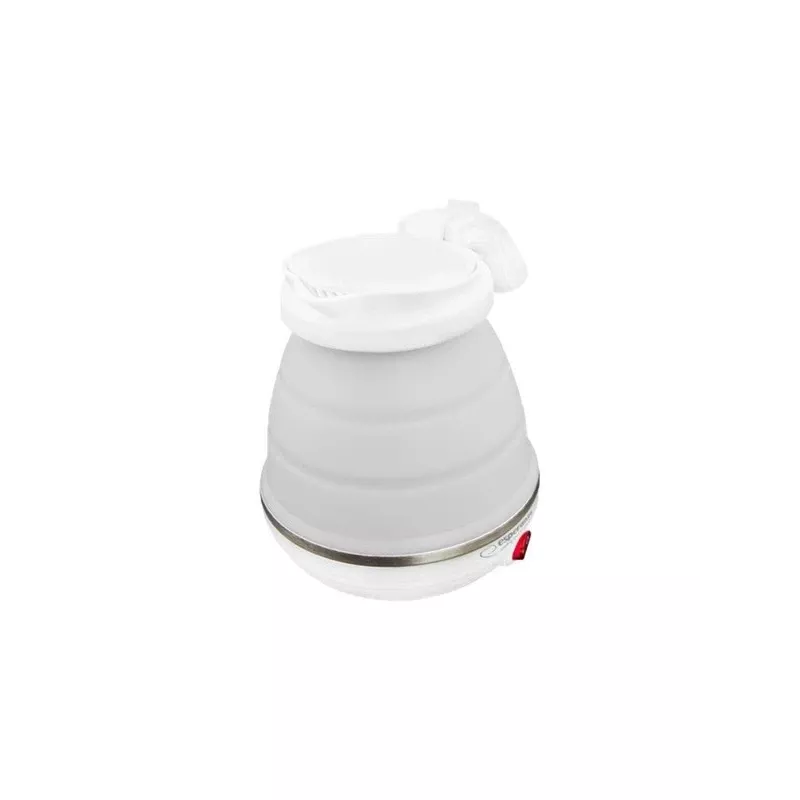 Chaleira elétrica ESPERANZA EKK023 — 0,5 l, 750 W, branco, aço inoxidável e plástico
