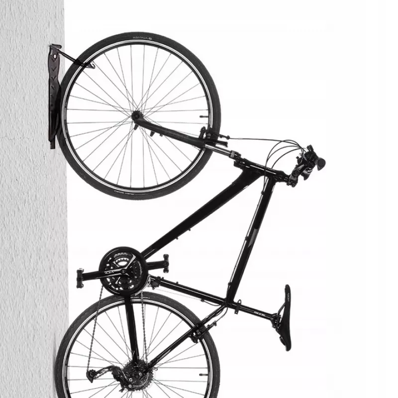 Suporte de bicicleta de parede MACLEAN MC-432, suporte vertical para bicicleta, largura ajustável, carga máx. 30 kg, preto