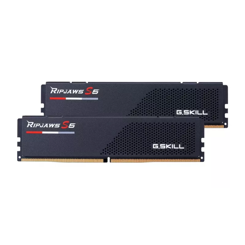 DIMM 64 GB DDR5-6000 (2x 32 GB) Dual-Kit, memória RAM preta, F5-6000J3636F32GX2-RS5K, Ripjaws S5, INTEL XMP