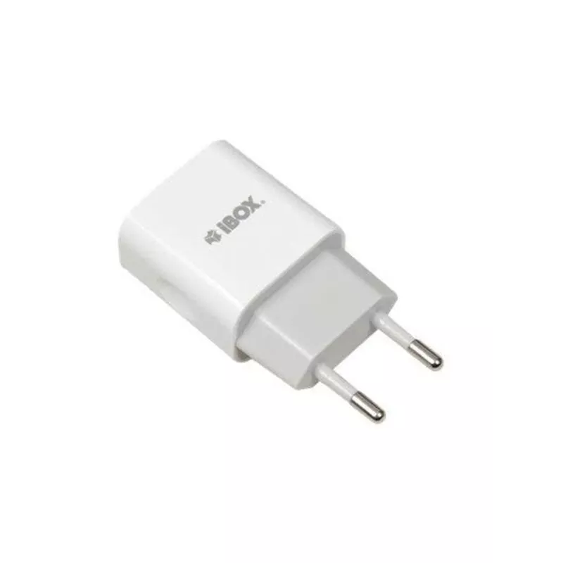 Carregador de interior AC IBOX C-35 Universal branco — 5 V máx., 0,3 A entrada, 1 A saída USB