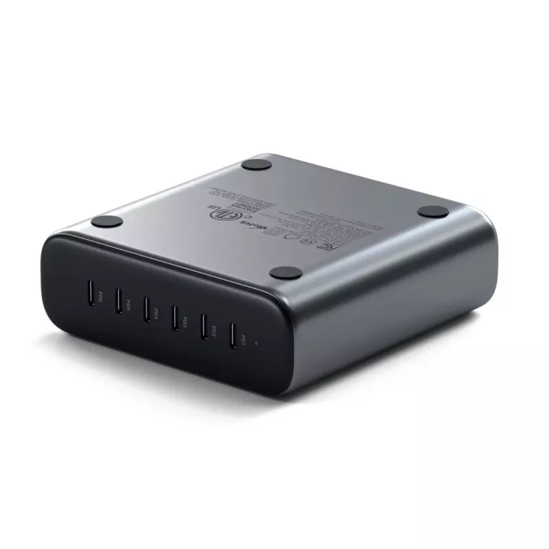 Carregador de interior Satechi ST-C200GM-EU universal cinzento 6 portas USB Type-C
