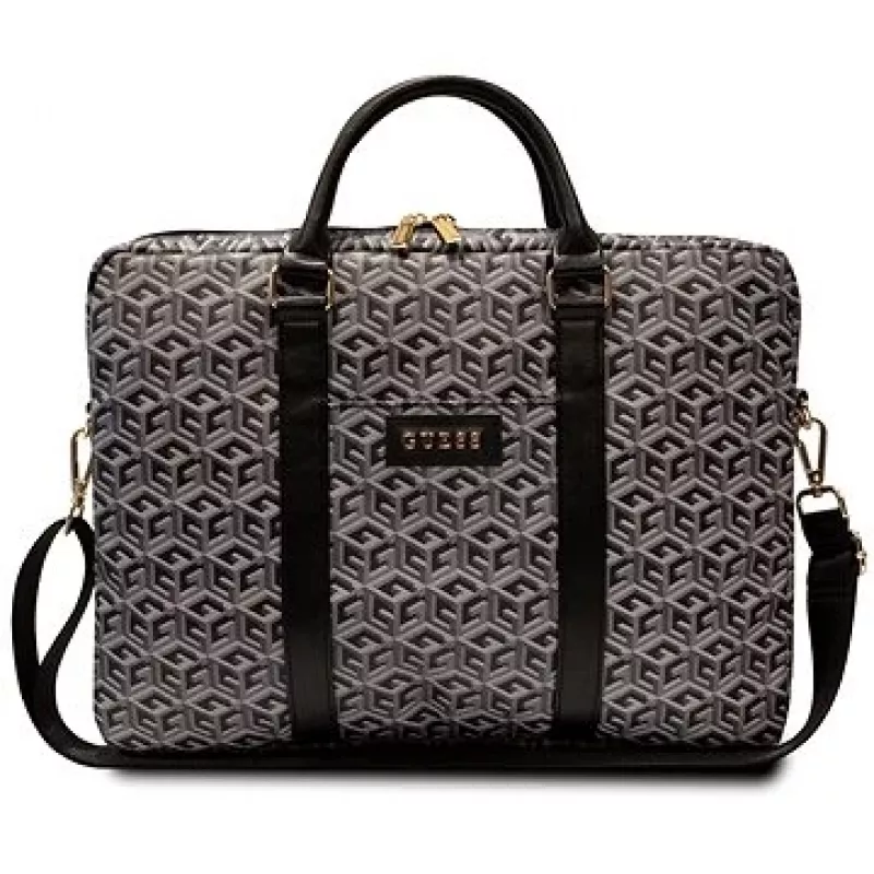 Mala Guess GCube Stripes para portátil 16 preto - GUCB15HGCFSEK