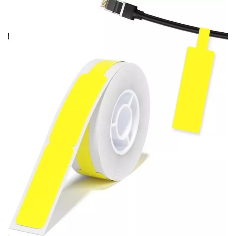 NIIMBOT RXL12.5109-65Y etiquetas térmicas 12,5 x 109 mm, 65 etiquetas por rolo, amarelas, para D11/D110