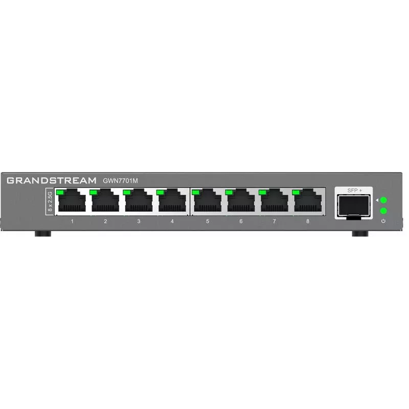 Grandstream Networks GWN7701M switch de rede não gerido 2.5G Ethernet (100/1000/2500) preto