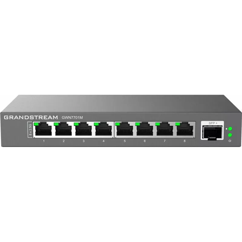Grandstream Networks GWN7701M switch de rede não gerido 2.5G Ethernet (100/1000/2500) preto