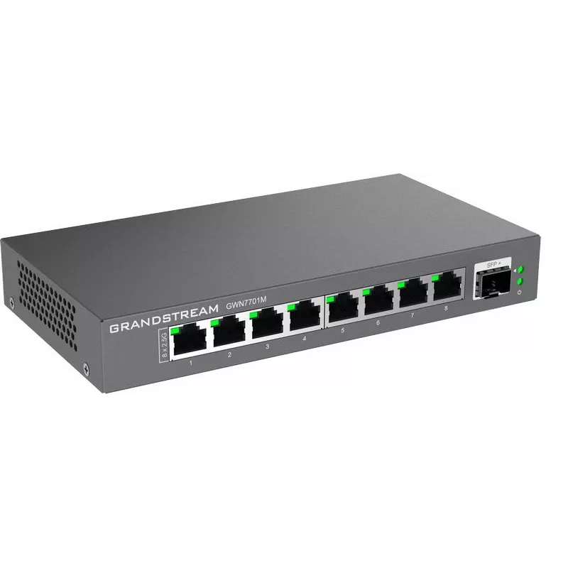 Grandstream Networks GWN7701M switch de rede não gerido 2.5G Ethernet (100/1000/2500) preto