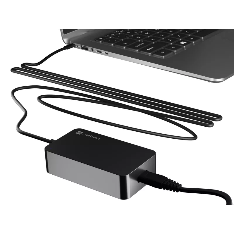 Fonte de alimentação NATEC Grayling USB-C 45W universal preto