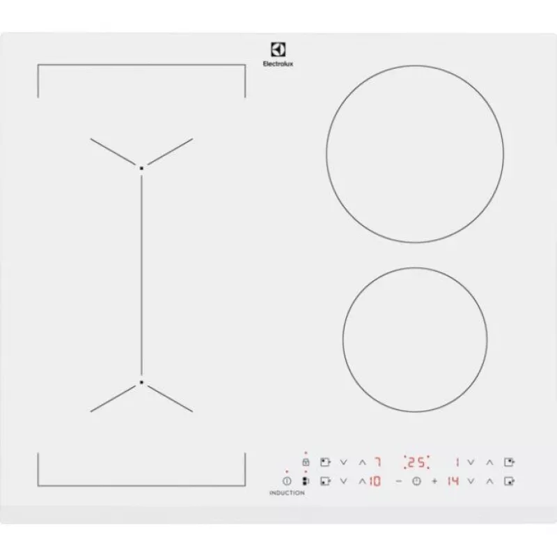 Placa de indução de encastrar Electrolux LIV63431BW branca, 59 cm, 4 zonas