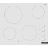 Placa elétrica de irradiação Bosch PKE612CA2E, 6600 W, 4 zonas de cozedura, branco