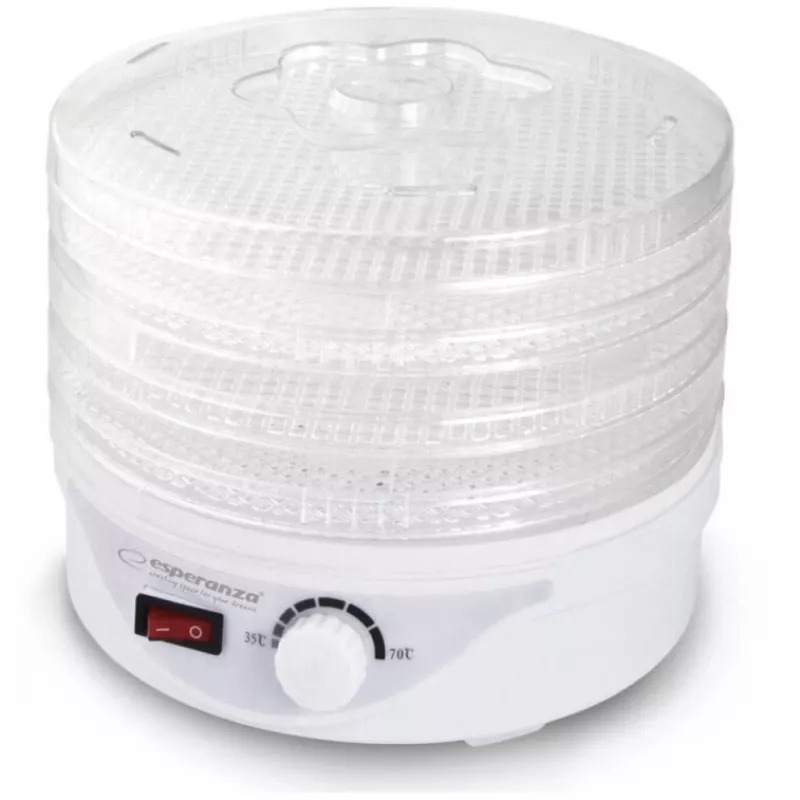 Desidratador de alimentos Esperanza EKD003 transparente, branco 250 W