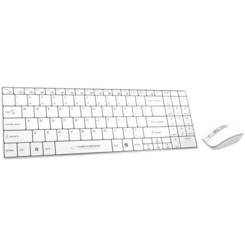 Conjunto de teclado e rato Esperanza Liberty EK122W, branco