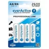 Pilhas recarregáveis R6 AA 2600mAh everActive Professional conteúdo da embalagem 1x blister