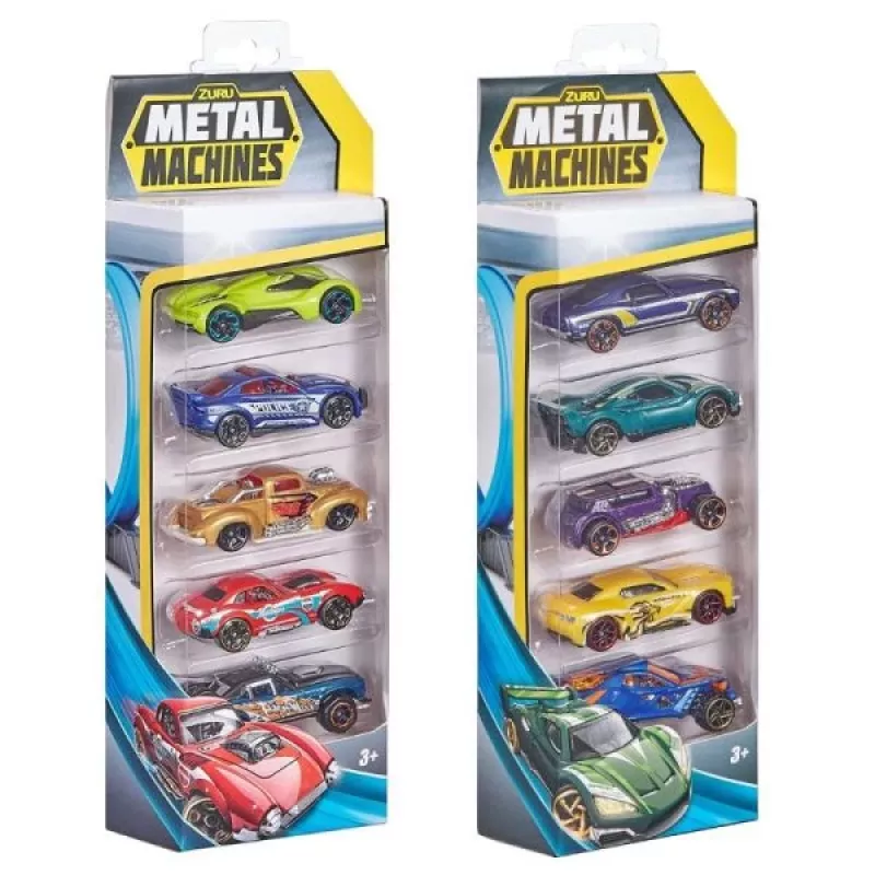 Zuru Metal Machines carros de metal fundido (5 un.) 1:64, série 2, sortidos