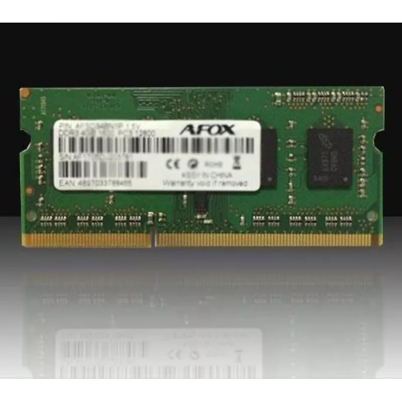 AFOX AFSD38BK1P - 8 GB - 1 x 8 GB - DDR3 - 1600 MHz - SO-DIMM 204 pinos
